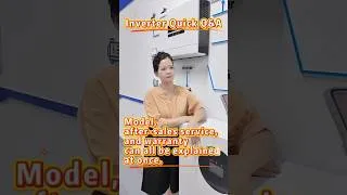 Thumbnail: ✅Caption：Inverter Q&A Time ⚡Got questions about our solar hybrid inverters?