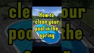 Thumbnail: How to clean your lined pool for spring. #howto #pool #summer