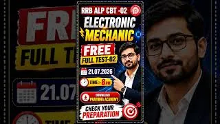 Thumbnail: 🔥 RRB ALP CBT-2 Electronic Mechanic | FREE Full Test-02🚨 परीक्षा से पहले एक बार ज़रूर दें! #alpcbt2