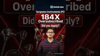 Thumbnail: Tempsens Instruments IPO Allotment Chances - IPO Subscribed 184 Times 🔥