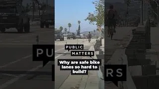 Thumbnail: Why are safe bike lanes so hard to build? #shorts