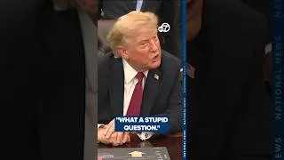 Thumbnail: "What a stupid question!" Trump says nuclear strike on Iran ruled out