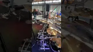 Thumbnail: I had an intense but awesome weekend at the EU drumshow 2026! My setup at Czarcie Kopyto booth 🔥