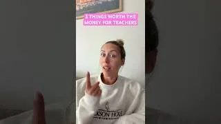 Thumbnail: here are my 5 things that I think are ACTUALLY worth the money for teachers!! #teachers #teacherlife