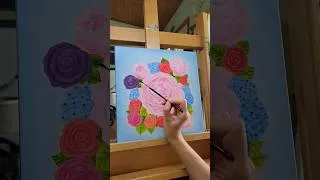 Thumbnail: The artwork was inspired by the peonies we have blooming every year in our garden  #christianart