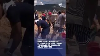 Thumbnail: Utah Tech University student-athletes aid Beaver in flood relief efforts