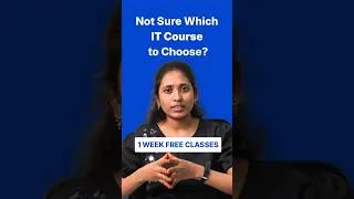 Thumbnail: Not Sure Which IT Course to Choose? | 1 Week FREE Classes | KSR Datavizon