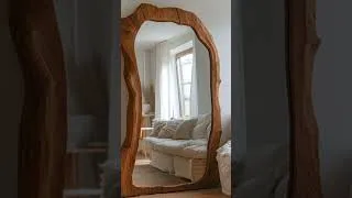 Thumbnail: wood mirror frame #woodworking #classicwood #woodscraft