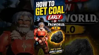 Thumbnail: How to Get Coal EARLY in Palworld 1.0! ⛏️🔥 #palworld #shorts
