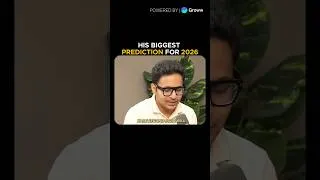 Thumbnail: His Biggest Prediction for 2026 🔥 #kushallodha #ytshorts #investing #stockmarket #yt