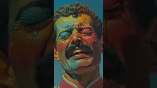Thumbnail: Didn't mean to make you cry....   #popart #midjourney #freddiemercury #crying