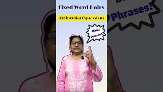 Thumbnail: 15 Fixed Word Pairs you must know for daily use # englishshorts