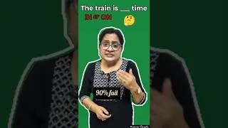 Thumbnail: In time or On time? 🤔 90% of students make this mistake!