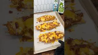 Thumbnail: Bacon Ranch Accordion Chicken Skewers w/ @Chosen-foods #chosenpartner