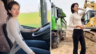 Thumbnail: Female Truck Driver Dayeon Confidently Taking Charge on the Job