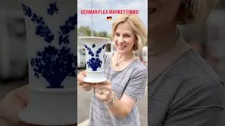 Thumbnail: German flea market finds you won’t believe—crystal, porcelain + the perfect vintage basket! 🇩🇪✨