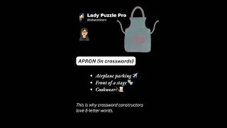 Thumbnail: Crossword Staples - APRON #crossword #nytcrossword #apron