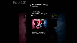 Thumbnail: Bracket City (Feb 13) Barbie & Ken Broke Up Before Valentine’s 💔 #bracketcity #trivia #barbie
