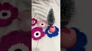 Thumbnail: Crochet flower coasters #crochet #crochettutorial #crochetpatterns #crochetcoaster #coaster #decor