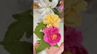 Thumbnail: Crochet peonies that look so real #crochet #crochettutorial #crochetflower #crochetpattern