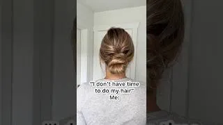 Thumbnail: “I don’t have time to my hair” - try this easy updo!