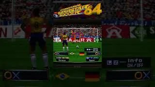 Thumbnail: International Superstar Soccer 64 - Brazil vs Germany Penalty Shootout #soccer #nintendo #worldcup