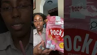 Thumbnail: I am trying the strawberry 🍓 POCKY biscuit but look 👀 the different it has strawberry 🍓
