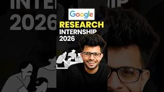 Thumbnail: Google Student Researcher Internship 2026 🤖🔥 | Apply Now!