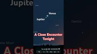 Thumbnail: How to See Jupiter and Venus "Touch" Tonight #shorts #jupiter #venus #conjunction #astronomy #space