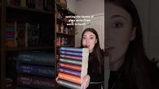 Thumbnail: ranking the throne of glass book series from worst to best! #booktube #booktok #throneofglass #books