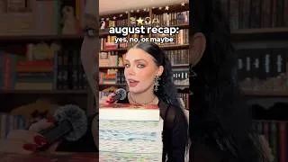 Thumbnail: august reading recap📚⭐️🎧 #booktok #booktube #bookreview #shorts