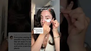 Thumbnail: I made under eye patches FOR ACNE 🥰 #skinpositivity #acneskincare #realskintexture