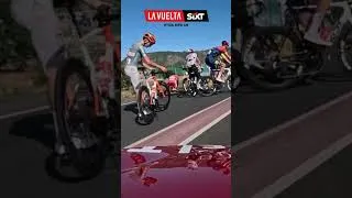Thumbnail: Relive the best moments of stage 8 from inside the peloton!  #LaVuelta26 #tadejpogacar #cycling