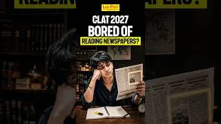 Thumbnail: Are You Getting Bored of Reading Newspapers for CLAT 2027? #shorts