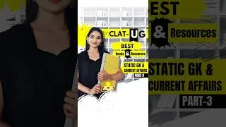 Thumbnail: Part 3 : Best books and resources to refer for CLAT 2025 - (GK and Current Affairs) #clat #clatbooks