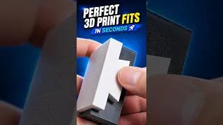 Thumbnail: Perfect 3D Print Fits in Seconds 🚀
