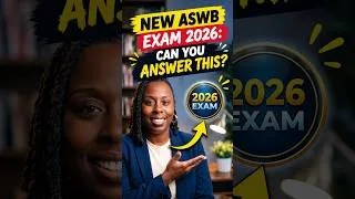 Thumbnail: NEW ASWB Exam 2026: Can You Answer This? #shorts