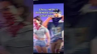 Thumbnail: GRAND THEFT AUTO 6 NETFLIX EXTENDED LOOK GAMEPLAY is HERE! 😁 #shorts