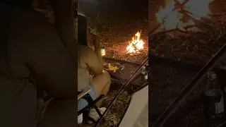 Thumbnail: Camping and campfire 🔥 #campping #campingintherain #campinginheavyrain #campinginbadweather