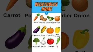 Thumbnail: Summer Vegetables Name in English | Vegetable Names with Pictures | Vegetables Vocabulary #vegetable