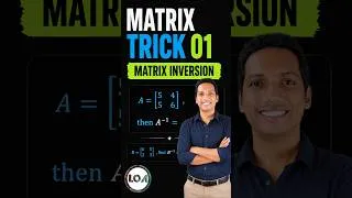 Thumbnail: Master Matrix Inverse in Seconds (2x2 Quick Method)
