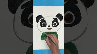 Thumbnail: Painting Panda with me! #shorts #art #diy
