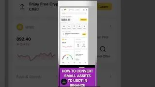Thumbnail: How to convert small assets to usdt in binance | small amount exchange binance