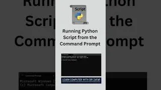 Thumbnail: How to run a Python Script from the Command Prompt? #pythonscript #commandprompt #commandline #shell