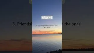 Thumbnail: after 40 age. 7 hard truths for adults. #learneasilyhub #after40 #hardtruths