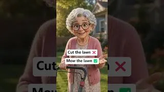 Thumbnail: Don't Say "Cut" ❌ Say These Natural English Verbs ✅