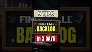 Thumbnail: 5 Tips to Finish Backlog in 3 Days 🔥| #shorts #backlog