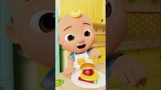 Thumbnail: JJ’s Yummy Fruit Tower! 🍇🍎🍌 #nurseryrhymes  #kidscartoons #cocomelon