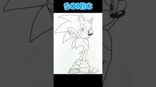 Thumbnail: Draw Sonic Like a Pro! ⚡ Easy Sonic the Hedgehog Tutorial
