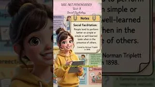 Thumbnail: Social Facilitation vs Social Inhibition Explained | UGC NET Psychology Paper 2  #ugcnetpsychology